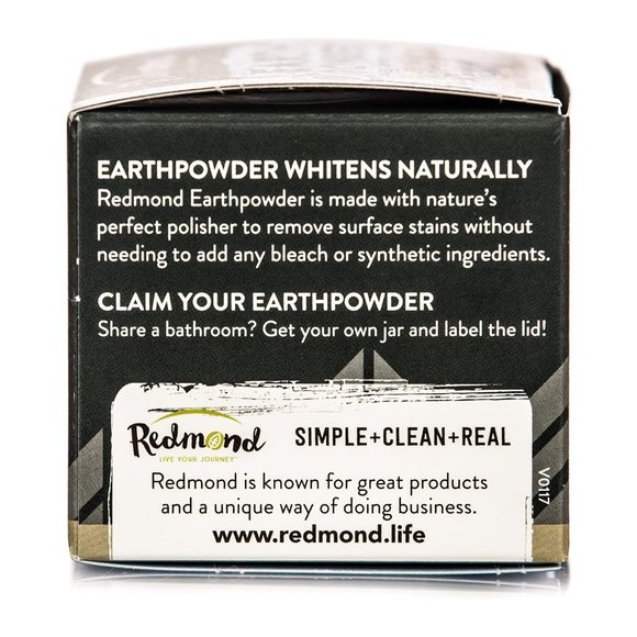 Qty (2) Redmond Earth Powder | Peppermint With Activated Charcoal Tooth Powder - Picture 2 of 4